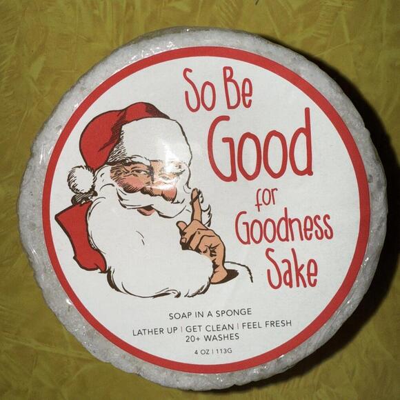 So Be Good For Goodness Sake Caren Soap In A Sponge Lather Up Get Clean New - Picture 1 of 7